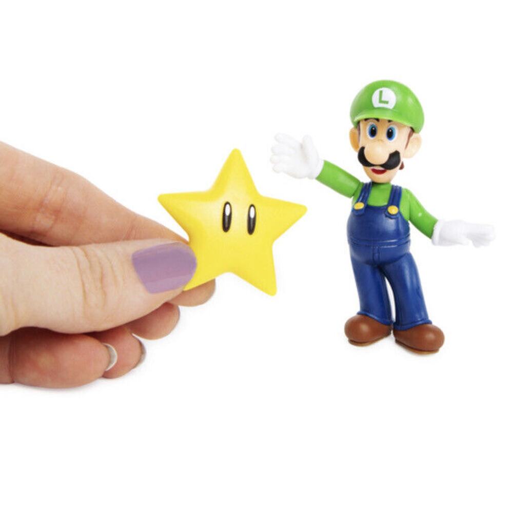 🔥Nintendo Jakks Pacific Super Mario Characters Luigi with Star Figure BNIB 🔥 - Picture 3 of 3